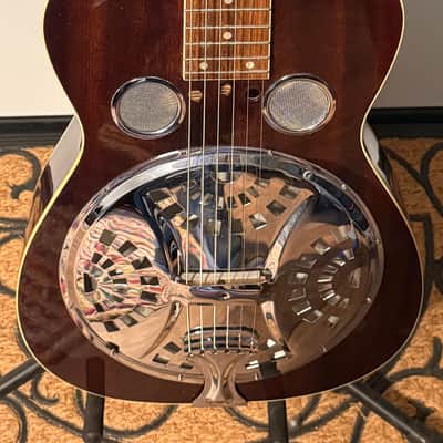 Regal RD 40MS Square Neck Resonator 2000's - Brown burst image 1