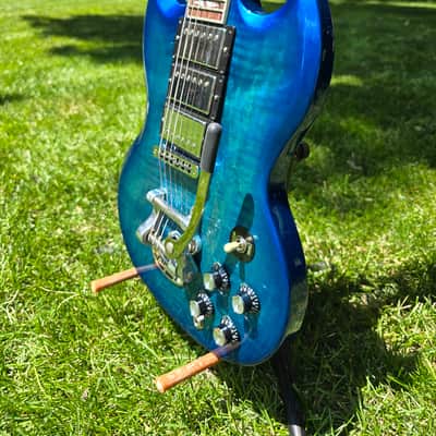 Gibson SG Deluxe Blue Burst Metallic image 3