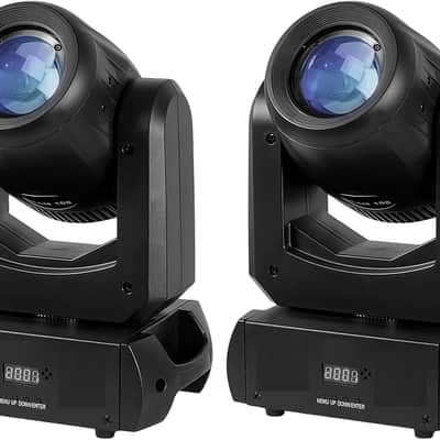 100W LED Moving Head Lights Beam 14Gobos 11Colors 8 Face Roto Super Bright Silent Cooling System Dj Disco Light Spotlight Stage Light for Wedding Party Church Live Show Club (2 Pack) image 1