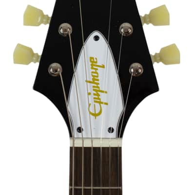 New Epiphone Inspired by Gibson Jimi Hendrix Lovedrops Flying V Ebony w/Hendrix Psychedelic Graphics #24101522797 image 5