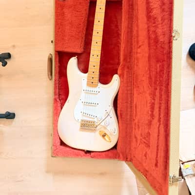 1988 Fender American Vintage '57 Stratocaster- Mary Kaye/ White Blonde image 9
