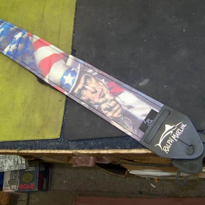 Ralph Marlin Uncle Sam/Stars & Stripes patriotic guitar strap 2000s image 2