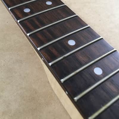 Vintage Electric Guitar Rock Light Flame Maple Neck Bone Nut Satin Relic 12” Radius Rosewood Fretboard image 11