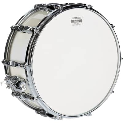 Yamaha Absolute Hybrid Maple Snare Drum Regular 14 x 6 in. Polar White image 4