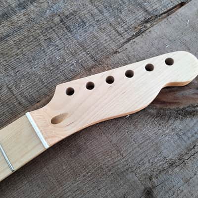 21 fret T neck, Stainless Steel Frets natural maple guitar neck replacement fits oem image 10