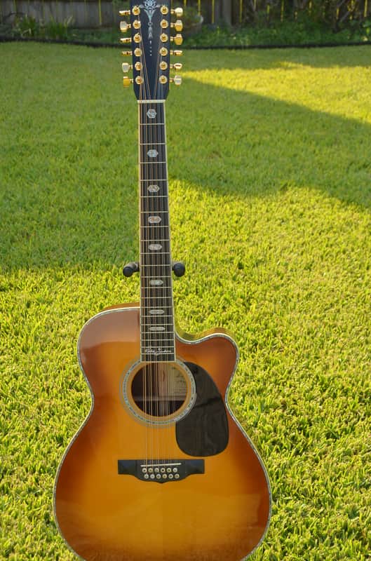 2007 Martin MC12-41 Richie Sambora Sunburst 12-string Madagascar Italian Alpine image 1