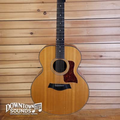 1992 Taylor 555 12-String Jumbo Acoustic/Electric Guitar with Taylor Hard Case - Natural, 5lbs 8oz, NEW BRIDGE image 2