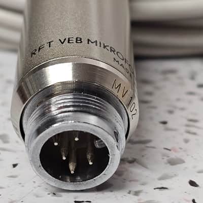 VERY RARE MICROPHONE RFT GEFELL NEUMANN MV102 + 10M CABLE image 6