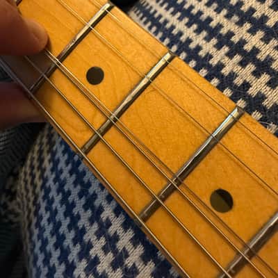 Fender US American Lone Star Stratocaster HSS with Maple Fretboard 1999 - Humbucker bridge - Shoreline Gold image 23