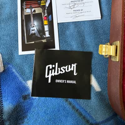 Gibson ‘70s Flying V Mirror 2023 - Gloss Black ‘70s pickups *Read Description* image 23