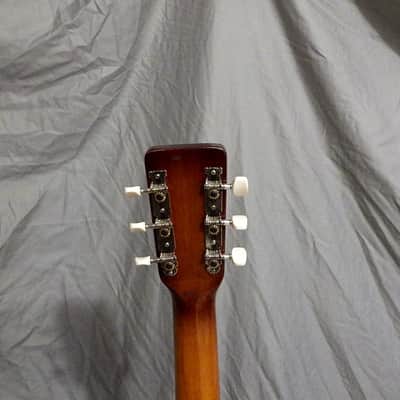 Vintage Global Acoustic Guitar (1970s, Sunburst) image 13