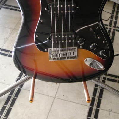 Fender Squier Standard VII (7-string) Strat Dark Sunburst image 1