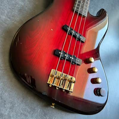 Tokai Custom Edition Jazz Bass Made in Japan 1991 - Transparent Red image 4
