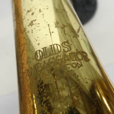 Olds Ambassador Trombone, USA,  Brass with Case and Mouthpiece image 3