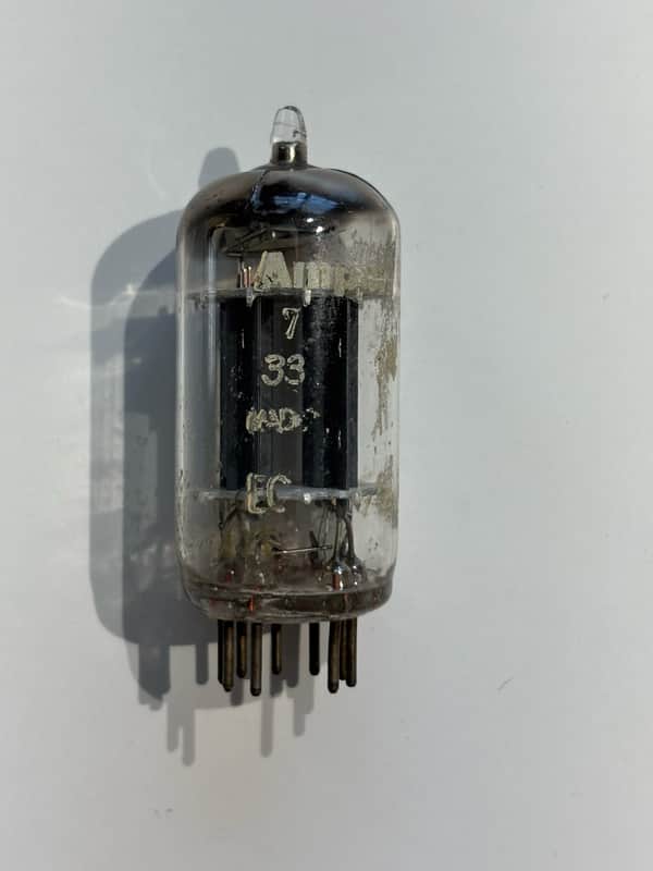 Amperex 12AX7 Vacuum Tube Circa-1960s-1970s-Glass image 1