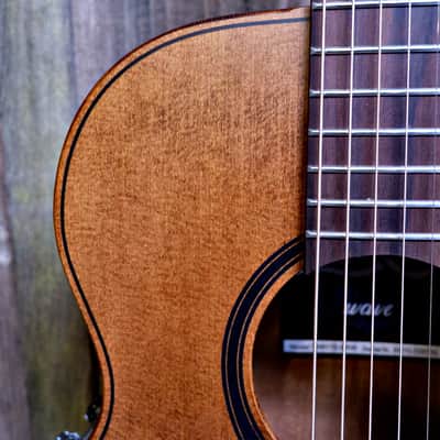 LAG Bluewave TBW1TE-BRW - Travel Guitar - Vintage Brown image 5