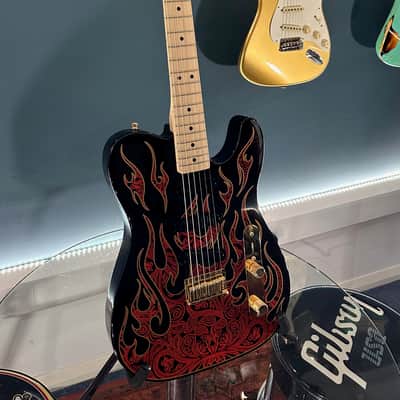 Fender James Burton Artist Series Signature Telecaster 2007 - Present - Red Paisley Flames image 3
