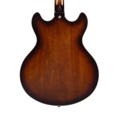D'Angelico Premier DC Semi-Hollow Electric Guitar - Brown Burst - B-Stock image 7