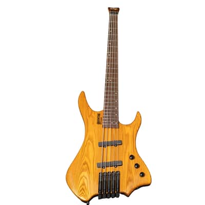 BootLegger Guitar Absinthe 30 inch scale 5 String Bass Headless 2026 - Honey Gloss image 2