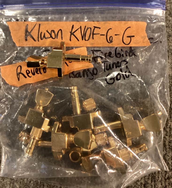 Kluson Firebird banjo tuner - Gold image 1