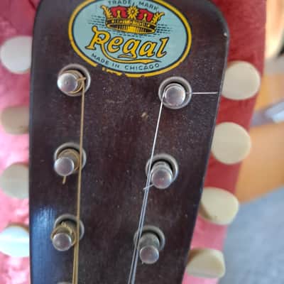 1940s Regal Sunburst Finish Flatback Mandolin image 4