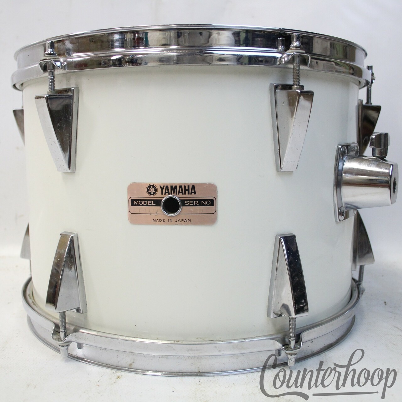 Yamaha 13x9"5000GA Series White Stage Custom Tom Drum Vintage 80s Made Japan — main photograph