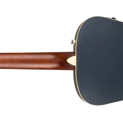 Fender Finish Blem Malibu Player Short-Scale A/E Guitar, Midnight Satin image 4