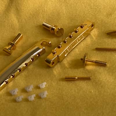 Gibson ABR-1 “Wired” Bridge and Lightweight Aluminum Stop Bar Tailpiece-Combo-Gold image 1