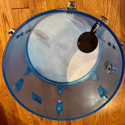 Ludwig Vistalite 14 x 10" Rack Tom Drum Blue Vintage Pre '76 image 11