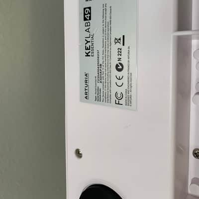Arturia KeyLab Essential 49 MIDI Controller 2017 - Present - White image 2