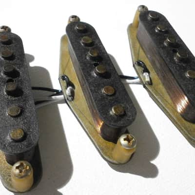 Stratocaster HEAVY RELIC 68 69 Pickups SET Hand Wound  1968 - 1974 Fender Vintage Strat Aged Q image 5