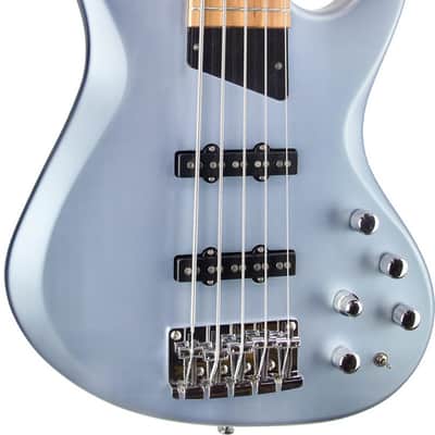 MTD Kingston Saratoga Deluxe 5 Roasted Maple Fingerboard, Blue Steel image 1