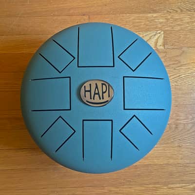 Hapi E-Major Steel Tongue Drum - Aqua Teal [See Video] image 2
