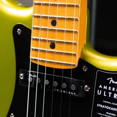 Fender American Ultra II Stratocaster HSS Electric Guitar - Solar Flare with Hardshell Case image 9
