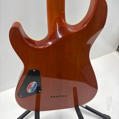 Schecter Diamond Series C-1 Elite 2006 Amber Quilt image 7