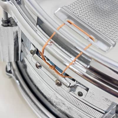 USED PEARL Japan Vintage Shell Snare Drum 14"x 5.5" Steel image 6