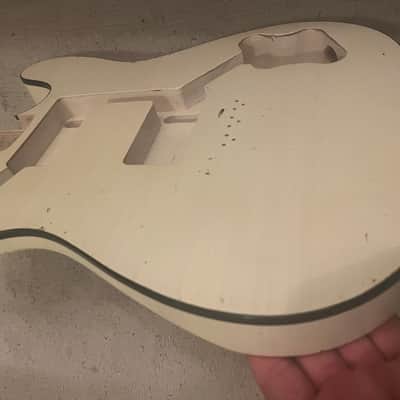 Guitar Mill T Style Body Aged Olympic White image 2