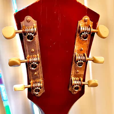 Silvertone Jumbo Acoustic Guitar Circa 1937-1945 - Tobacco sunburst image 4