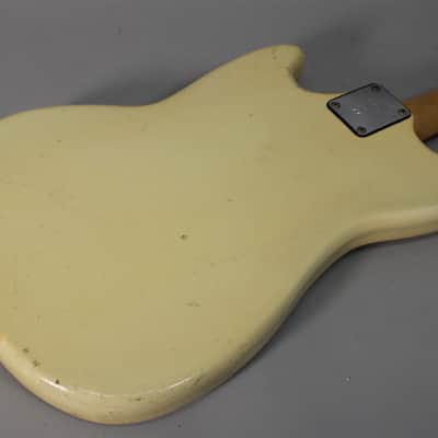 1974 Fender Musicmaster Shortscale Bass Olympic White w/OHSC image 15