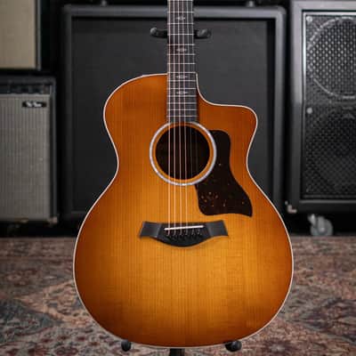Taylor 214ce-K DLX Special Edition Grand Auditorium Acoustic/Electric Guitar - Honeyburst with Hardshell Case image 3