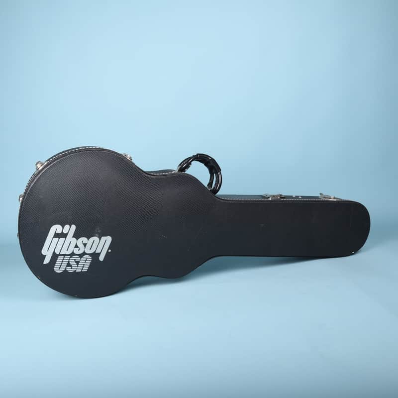 2002 Gibson USA Les Paul Hardshell Case Black Snakeskin Combination Lock Shroud image 1