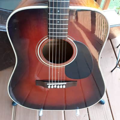 Sigma Guitar by Martin DT-4 Vintage Sunburst 1970's SunBurst image 2