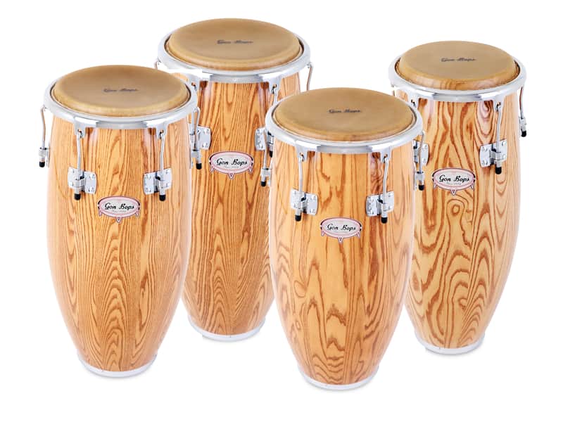 Gon Bops Alex Acuna Signature Series 4pc Set of Congas: Tumba 12.25" Conga 11.50" Quinto 10.75" Super Quinto 9.75" Authorized Dealer