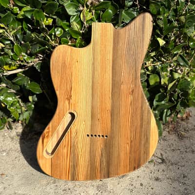 SHC - jazzmaster style - reclaimed cypress and walnut - reclaimed Americana image 2