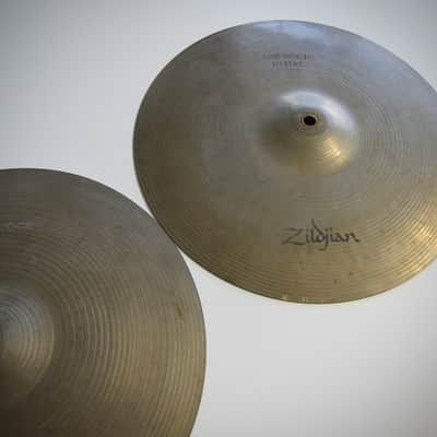 Zildjian Hi Hat Cymbals Beautiful Set of Two Circa-1970s-Gold image 3