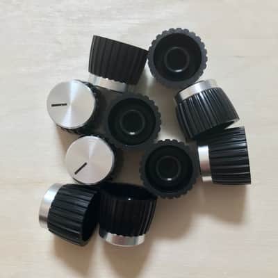 Set of 10x Silver Marshall Reproduction amplifier control knobs Valvestate JCM900 / JCM2000 image 2
