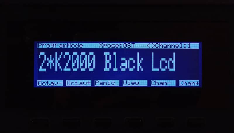 New black-white display for Kurzweil K2000/K2000r image 1