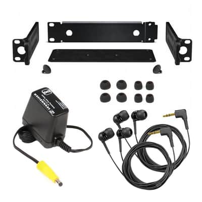 Liquid Audio Sennheiser EW IEM G4-Twin-G Wireless in-Ear Monitoring System Bundle w/ 4-Pack Blucoil AA Batteries Polishing Cloth image 6