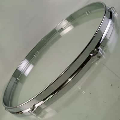 Gretsch 16"Die-Cast 8Lug Floor Tom Drum Rim Hoop Vintage 70s Chrome SSB StopSign image 2