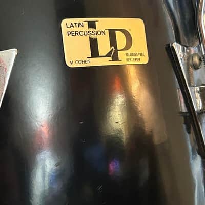 Latin Percussion Palisades Park, NJ Conga Set w/ Original Bags and Stands 1970s - Black image 2